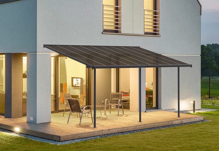 Pergola en Aluminium et Polycarbonate Capri 16 m² 