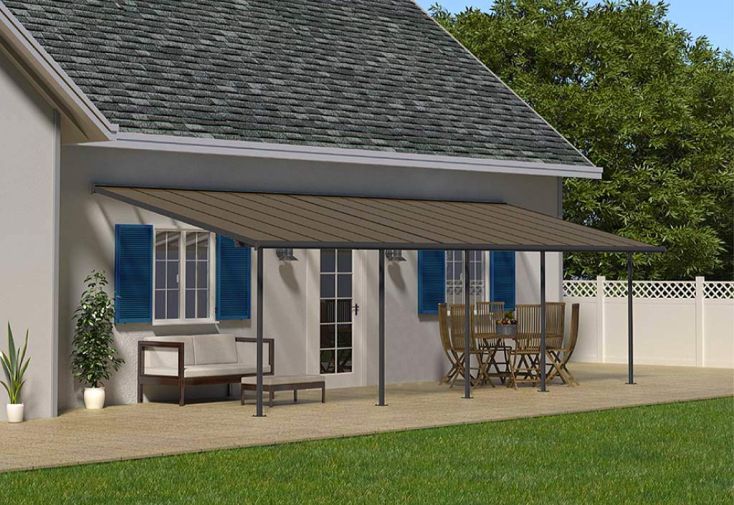 Pergola en Aluminium et Polycarbonate Capri 29 m² 