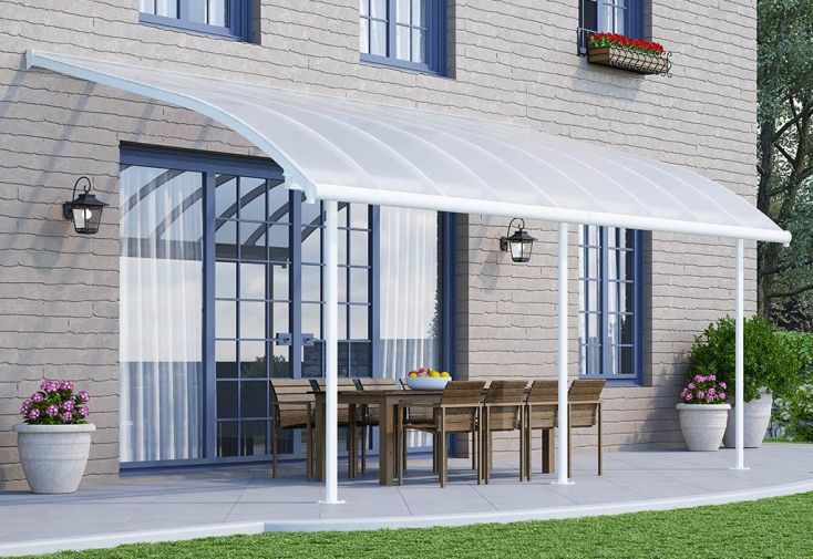 Pergola en Aluminium et Polycarbonate Joya 16 m² (3 x 5,5 m)