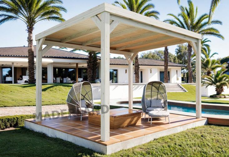Pergola en bois de pin traité Maderland Strasbourg