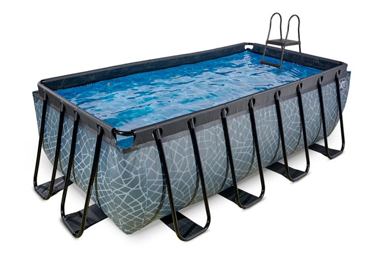 Piscine hors-sol tubulaire rectangulaire 4 x 2 x 1,22 m