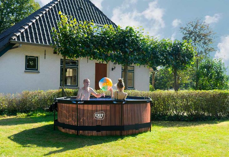 Piscine hors sol tubulaire Exit avec pompe filtrante - ø 2,44 m
