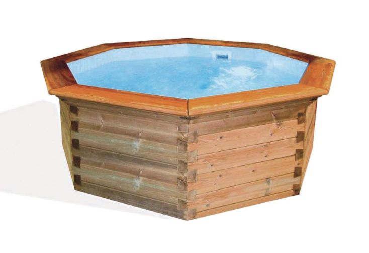 Piscine pour Enfant en Bois Ronde – Mini Octoo 250 cm