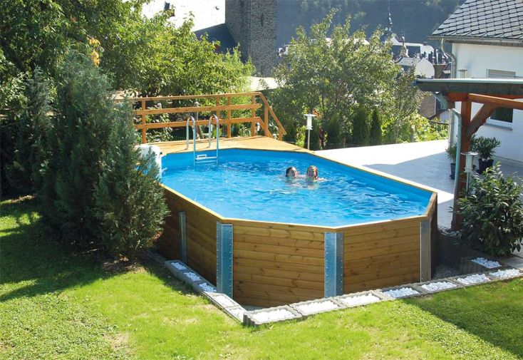 Piscine rectangulaire pour famille pour enfant 6 ans et plus