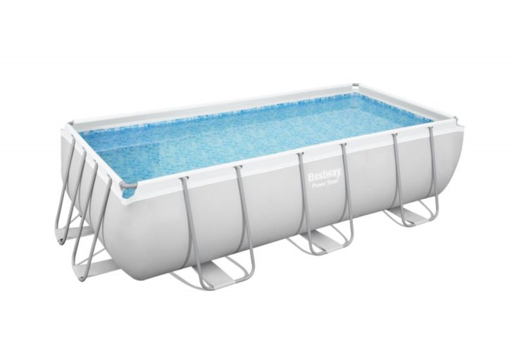 Piscine hors-sol tubulaire rectangulaire Power Steel 404 x 201 cm