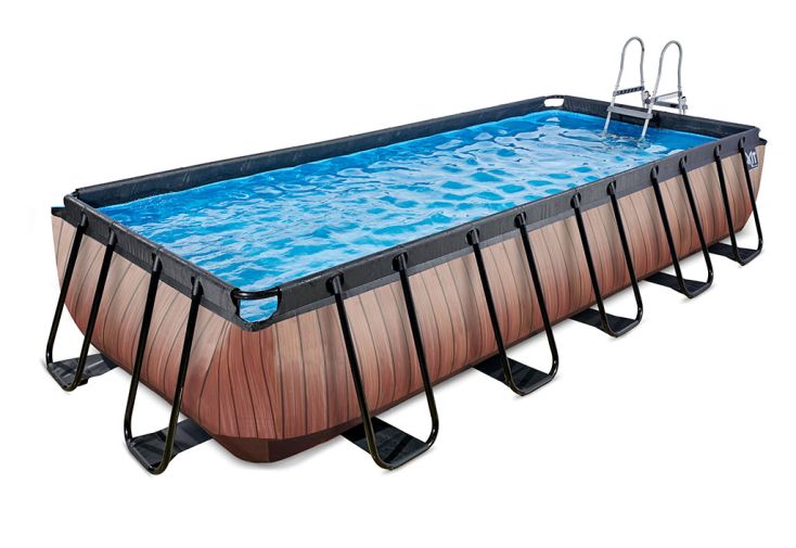 INTEX Kit Piscine rectangulaire tubulaire - 4 x 2 x 1 m