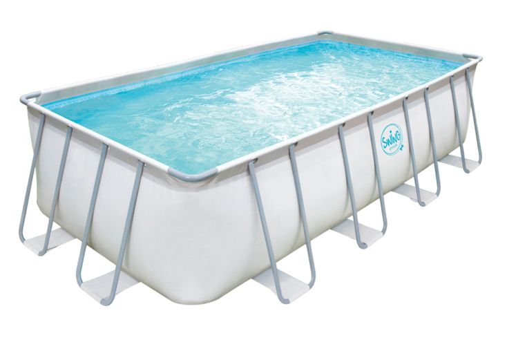 Piscine hors-sol tubulaire rectangulaire – 5,49 x 2,74 x 1,32 m