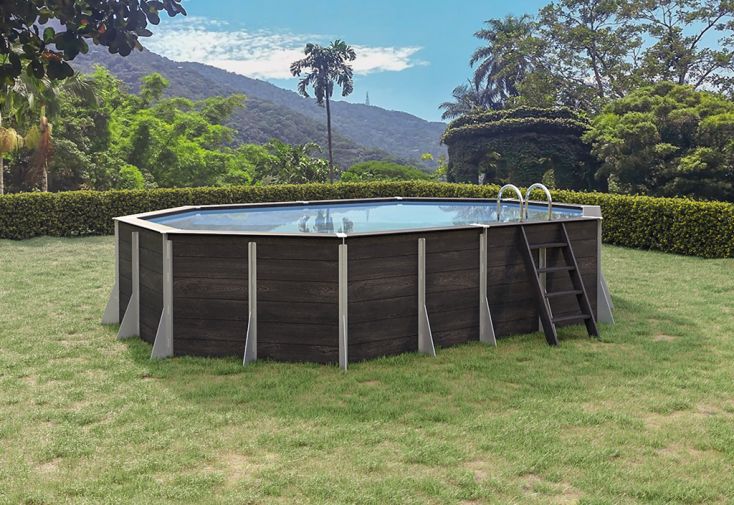 Bâche d'hiver & sécurité piscine bois OBLONG 390x620 de Gardipool