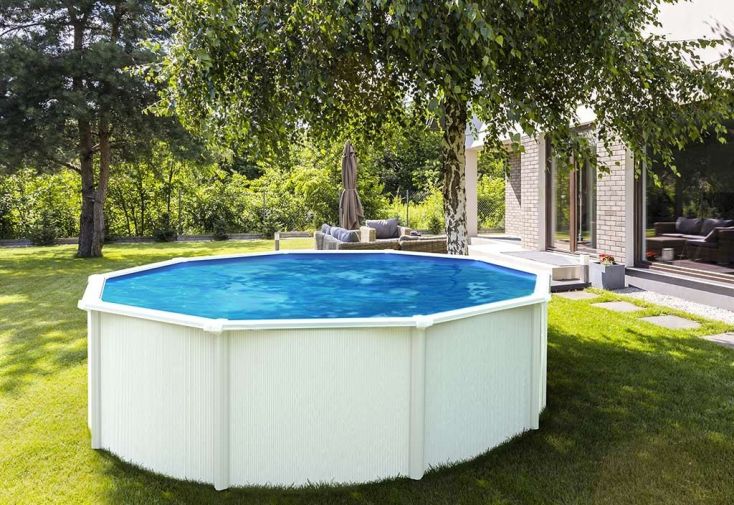 Piscine en Métal Hors-Sol Ronde Saphir Ø495cm + Accessoires