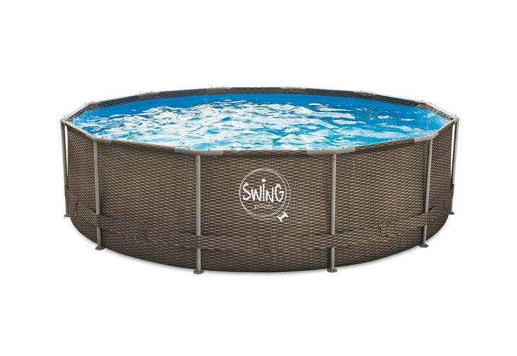 Piscine hors sol tubulaire en métal et PVC - Ø 3,6 m