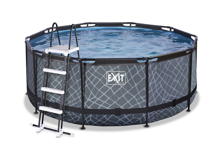 Piscine hors sol ronde EXIT TOYS 427x122cm + Dôme