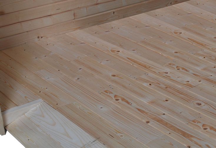 Plancher pour Abri de Jardin en Bois d’Épicéa Modern 12 m²