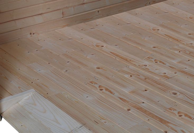 Plancher pour Abri de Jardin en Bois d’Épicéa Traité Qube 15 m²