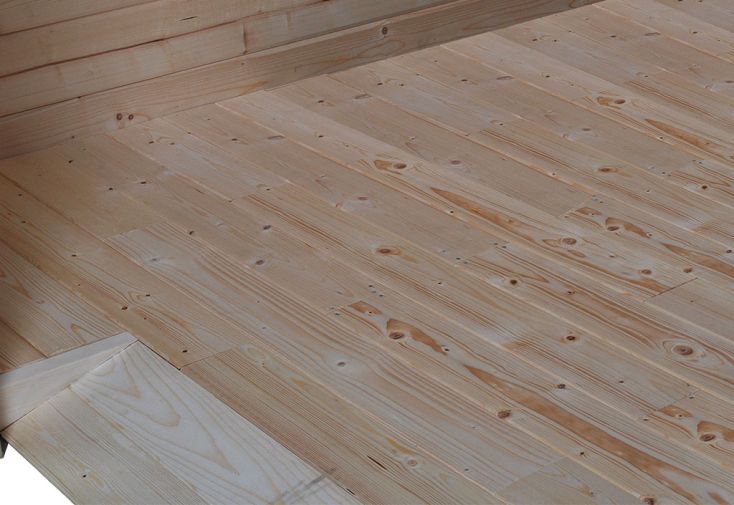 Plancher pour Abri de Jardin en Bois d’Épicéa Traité Qube 6,3 m² 