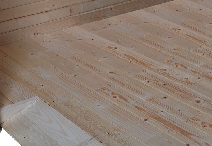 Plancher pour Abri de Jardin en Bois d’Épicéa Traité Qube 6,3 m² 