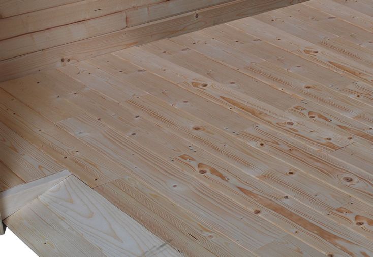 Plancher pour Abri de Jardin en Bois d’Épicéa Traité Qube 9 m² 