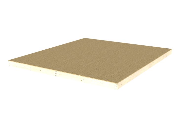 Plancher en Bois Brut pour Studio de Jardin Como 11 m² 