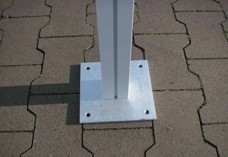 Lot de 6 Platines pour Carport Elbe 