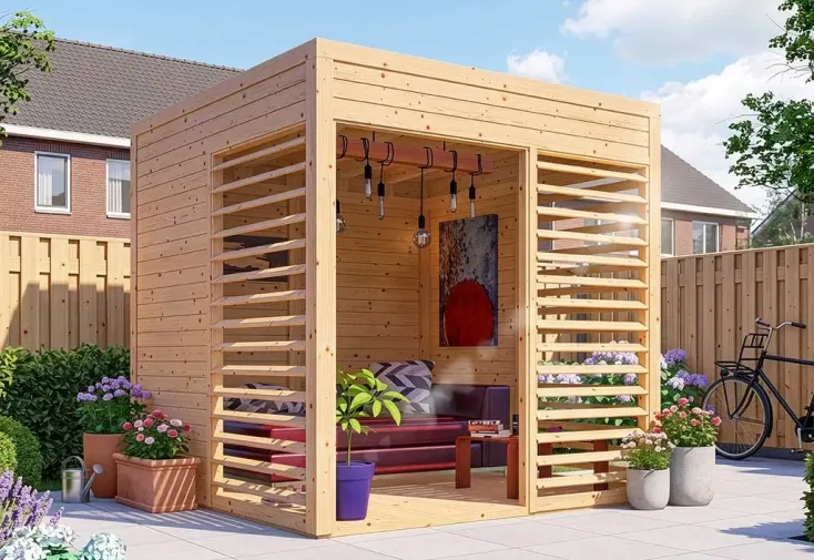 Pool House en bois 5 m² 19 mm - 234 x 226 cm