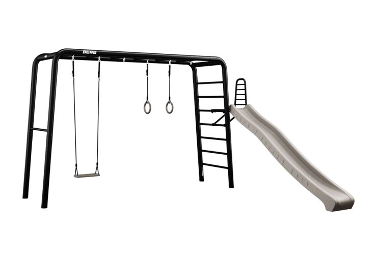 Portique en métal Berg Playbase Large balançoire + toboggan