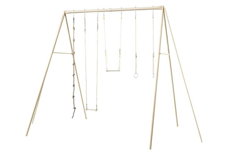 Portique Balançoire en Métal pour Adultes Baxter 3,5 m – 4 agrès