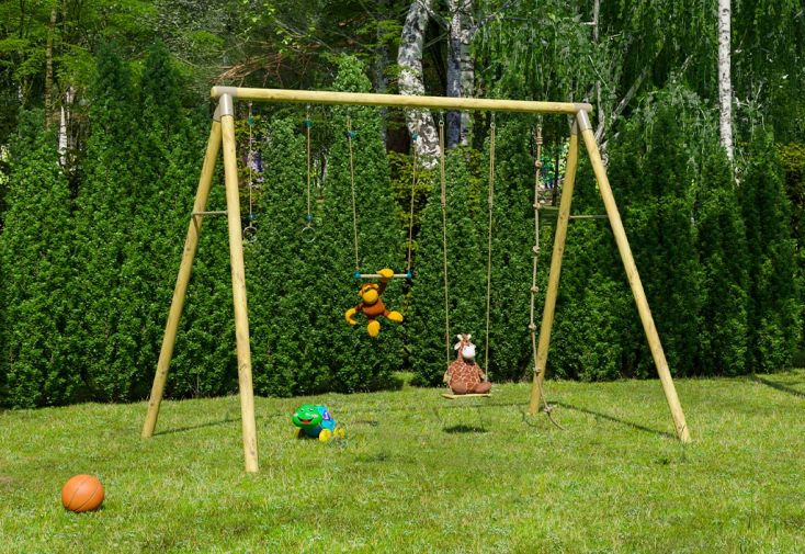 Portique balançoire en bois pour adulte 3m - Oliver 2