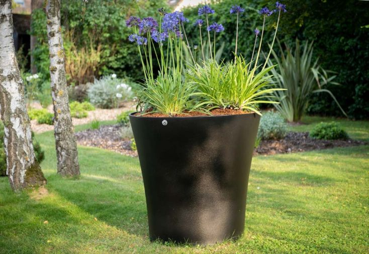 Pot de fleurs rond en polyéthylène haute densité – Vogue Ø 80 cm
