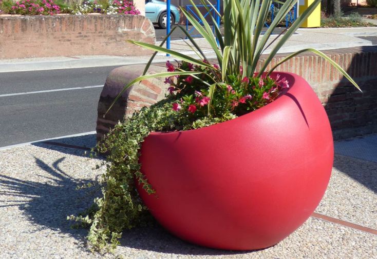 Pot de fleurs rond PAPI en PEHD 120 cm - Maximo
