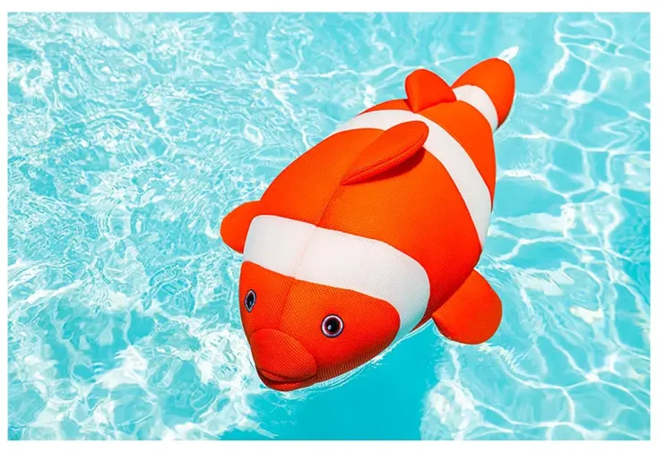 Pouf flottant à mémoire de forme Jumbo Bag - Goldy le Poisson 50 L