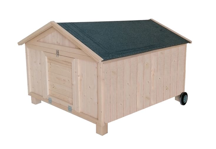 Poulailler en bois de pin traité Mady - 154 x 118 x 88 cm