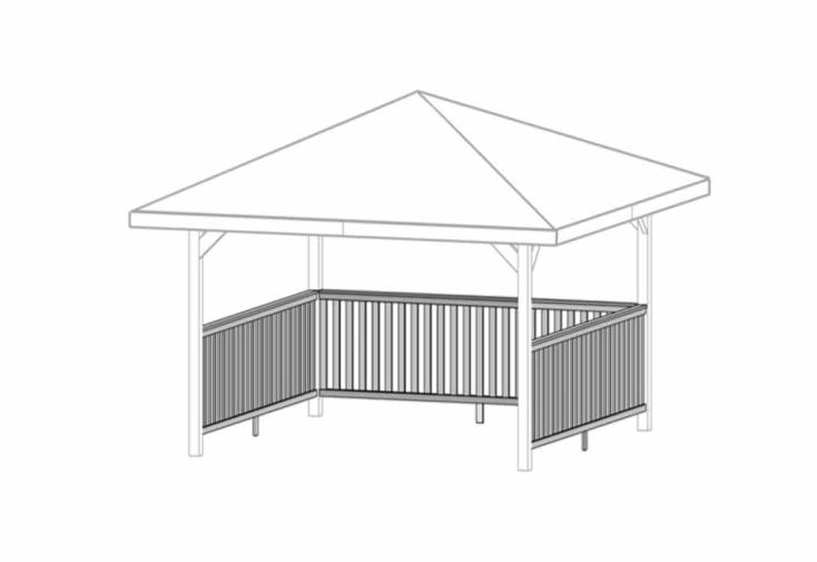 Kit Balustrade pour Tonnelle Paradies 1 à 3