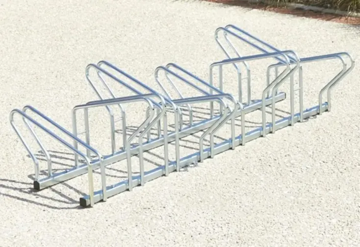 Râtelier à vélos en acier zingué Mottez – 6 à 20 vélos