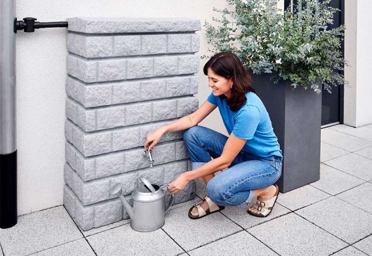 Récupérateur d’eau de pluie décoratif 300 L – Rocky Junior