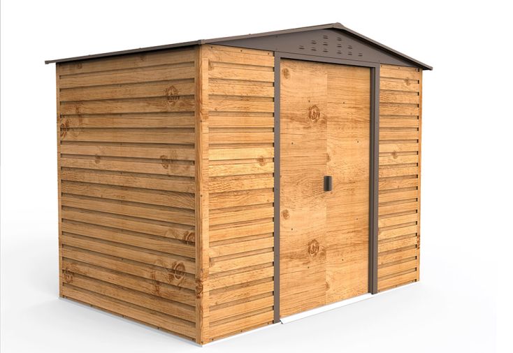 Abri de jardin en métal effet bois Duramax Alpine 4,77 m²