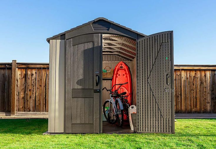 Abri de jardin en résine effet bois Lifetime – 9,2 m² 