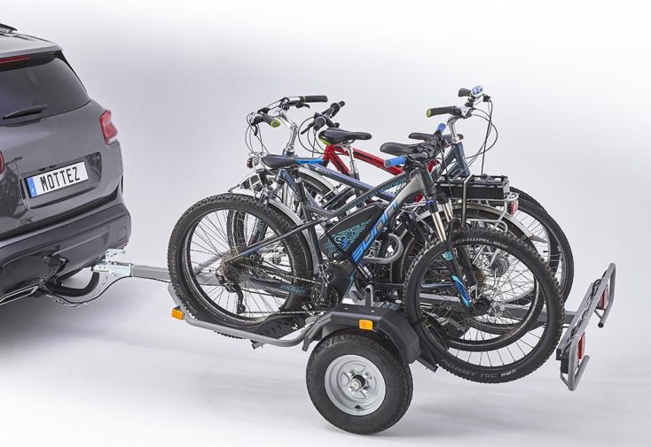 Remorque pour vélos électriques sur attelage – 4 vélos