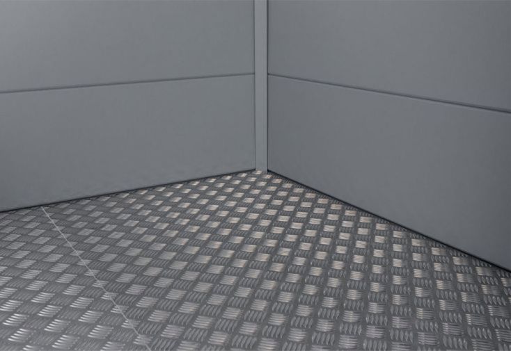 Revêtement de sol en aluminium pour abri de jardin Luminato - 5,6 m²