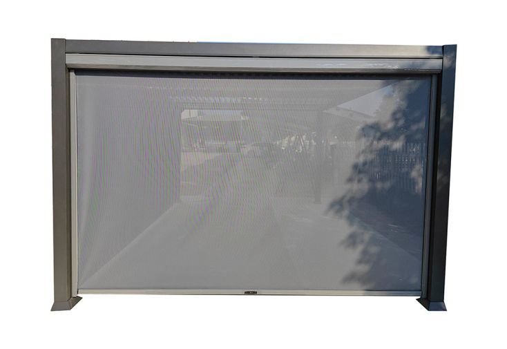 Store latéral 3,5 m pour pergola bioclimatique autoportée Austin 