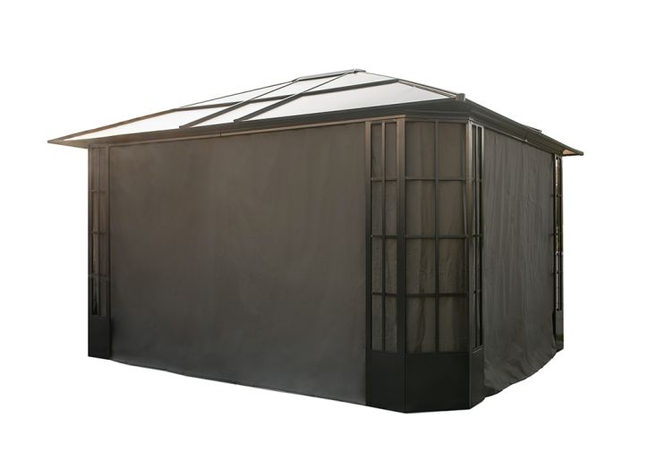 Rideaux en polyester pour pavillon de jardin Savino