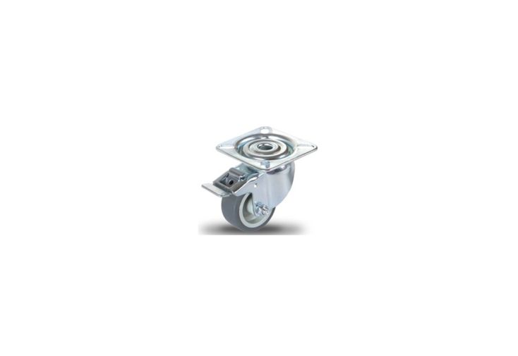 Roulette pivotante avec frein pour jardinière en métal Coyotto