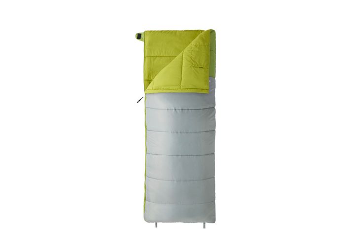 Sac de couchage léger 190 cm - Carnac gris et vert