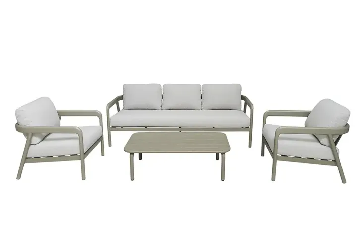 Salon de jardin 5 places en aluminium – Lindos