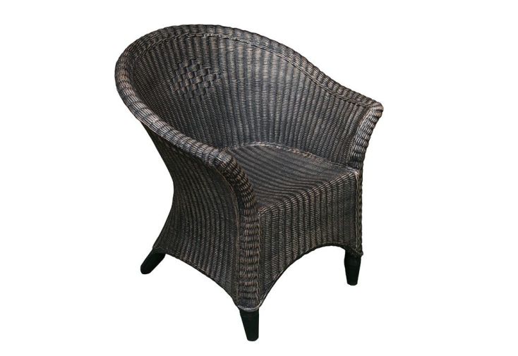 Fauteuil de jardin en résine marron - Bambou