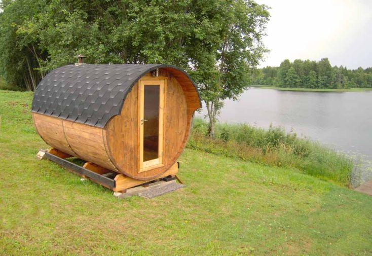 Sauna d'extérieur 330 en Bois 42mm 2 Pièces (Poêle en option)