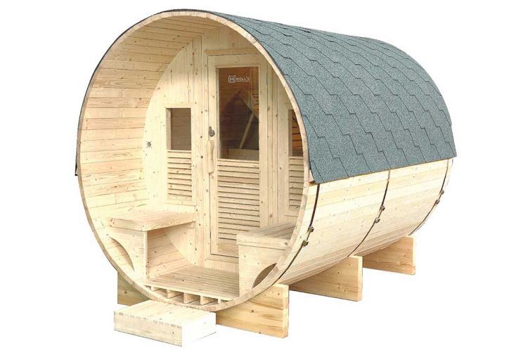 Sauna d’Extérieur en Bois d‘Épicéa 6 Personnes Gaïa Luna 5,1 m²