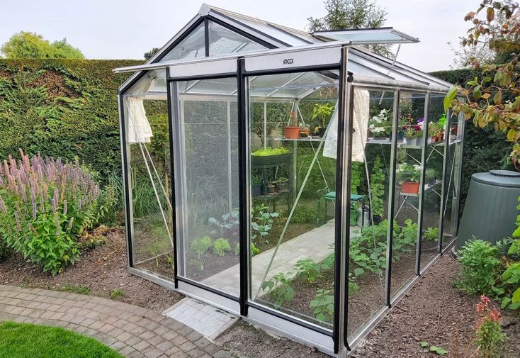 Serre ACD Prestige R204H - Aluminium et verre trempé 4 mm - 6,91 m² 