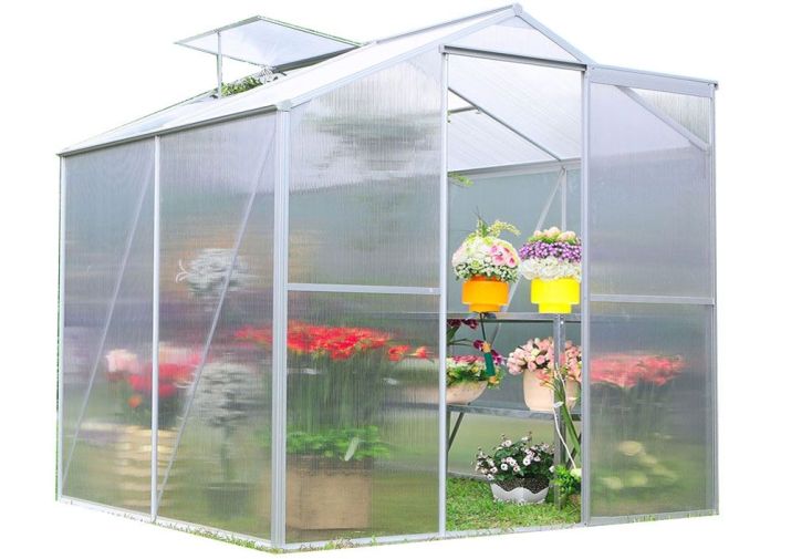 Serre de Jardin Polycarbonate 2,39 m² (188x127)