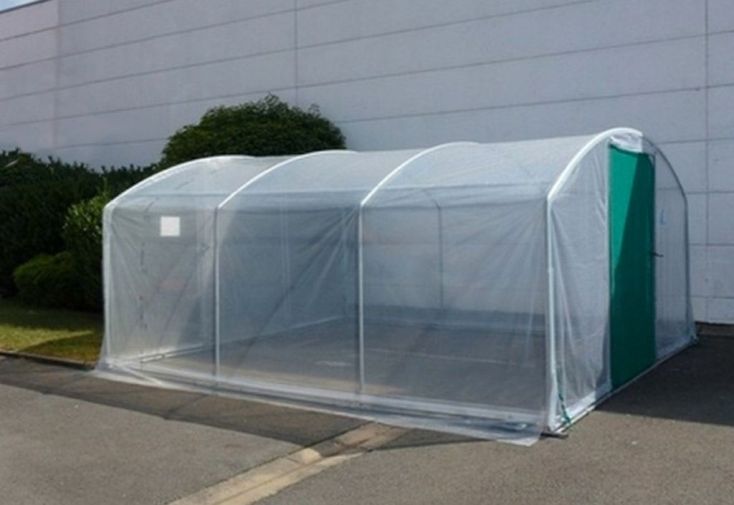 Serre tunnel Tonneau en polyéthylène 18 m² - 4 Saisons Plus 4,5 x 4 m