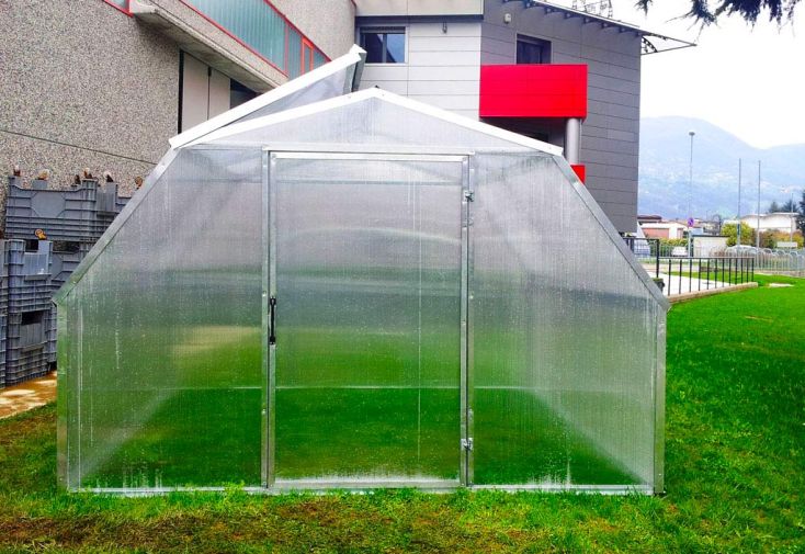 Serre de jardin en acier et polycarbonate - Flora 6 x 3,25 m