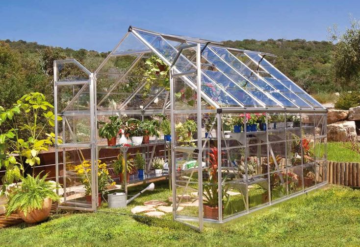 Serre de Jardin en Aluminium et Polycarbonate Octave 9 m² 